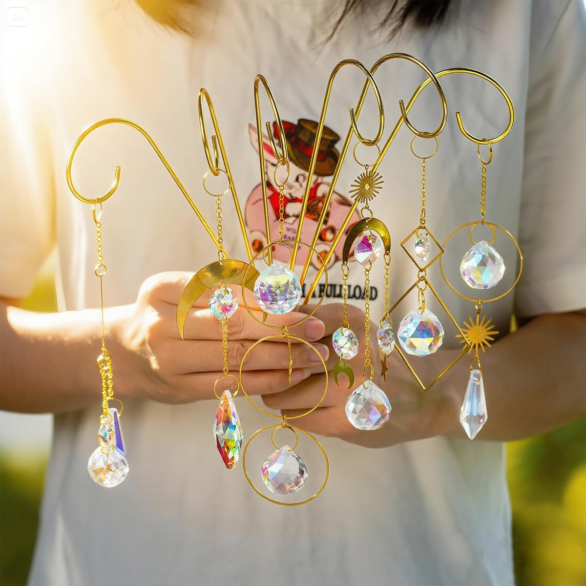 HDCRYSTALGIFTS suncatchers brighten windowsills and shelves with shimmering light
