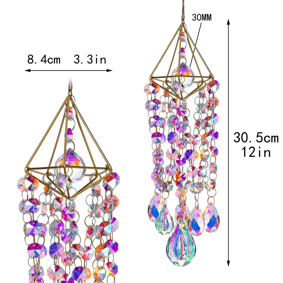 HDCRYSTALGIFTS 21.7 inch length boosts visibility in rooms.