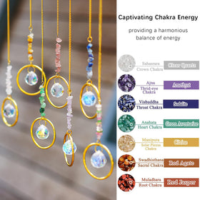 HDCRYSTALGIFTS ready-to-hang suncatchers enhance indoor and outdoor decor.