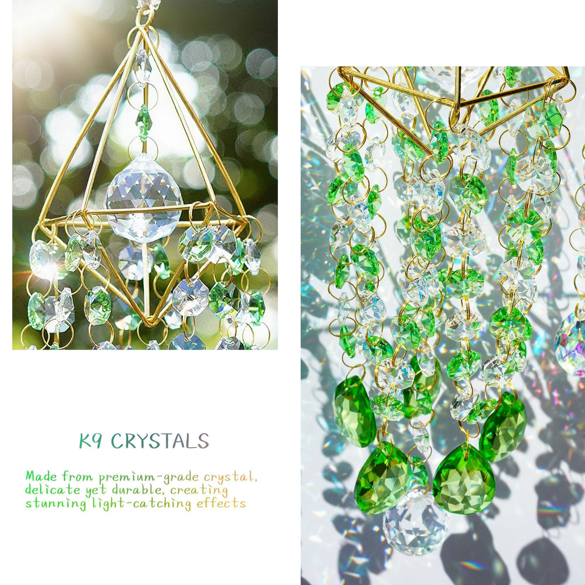 HDCRYSTALGIFTS premium crystals sparkle in sunlight