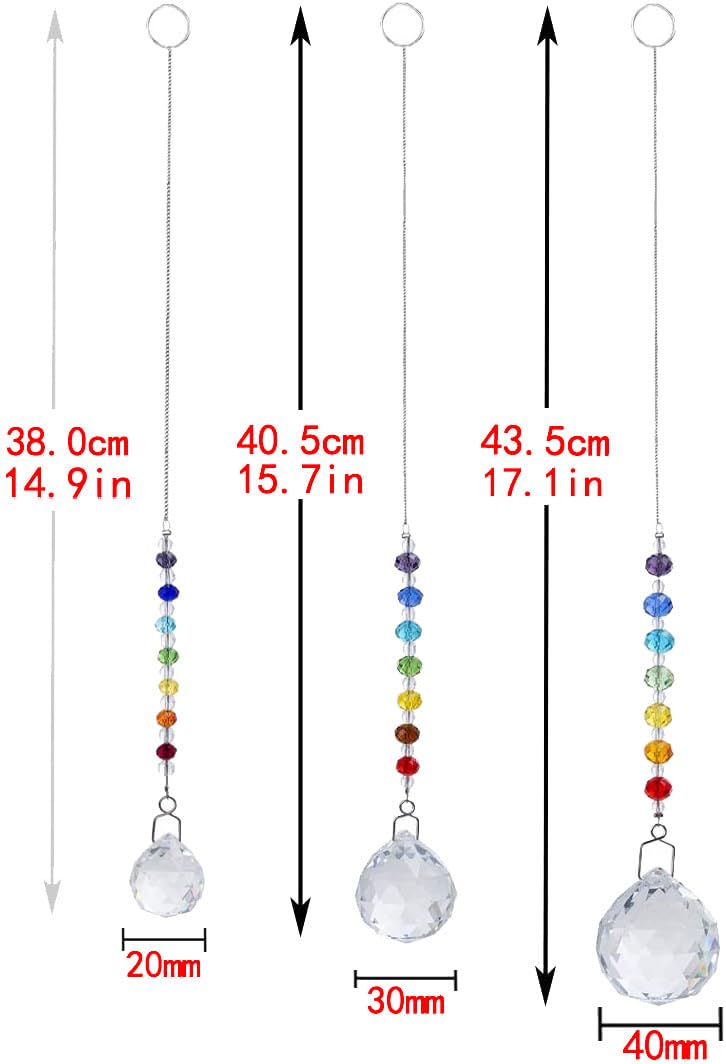 HDCRYSTALGIFTS rainbow prism pendant sparkling in a sunlit window