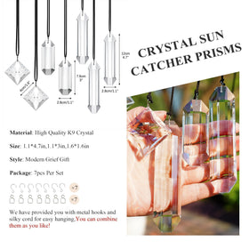 HDCRYSTALGIFTS rainbow-reflection sun catcher creating colorful arcs indoors.
