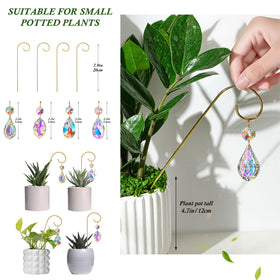 HDCRYSTALGIFTS terrarium decor sparkling as sunlight passes through prisms