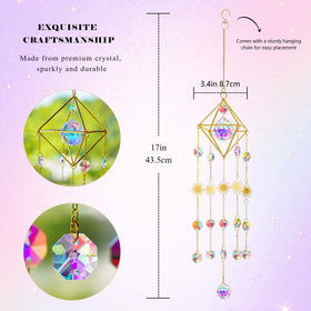 HDCRYSTALGIFTS window rainbow maker brightening living spaces with colorful light