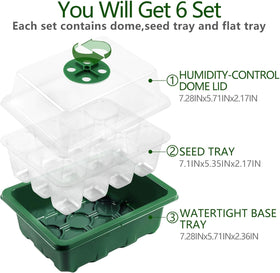 Hdeoops adjustable humidity dome controls temperature for healthier seedling environments.