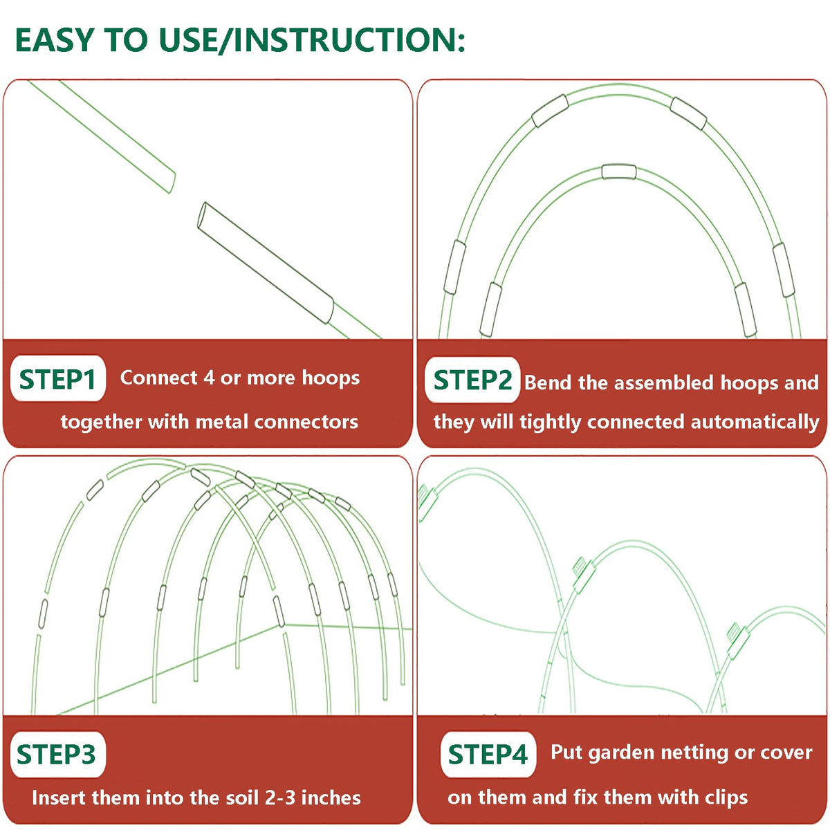 Hdeoops DIY grow tunnel in your garden for microclimate control