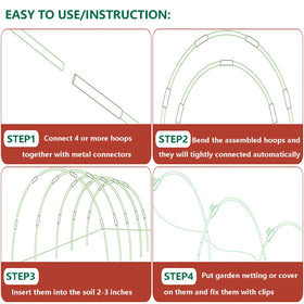 Hdeoops DIY grow tunnel in your garden for microclimate control