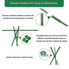 Hdeoops rotatable clips enable angled, adaptable plant training