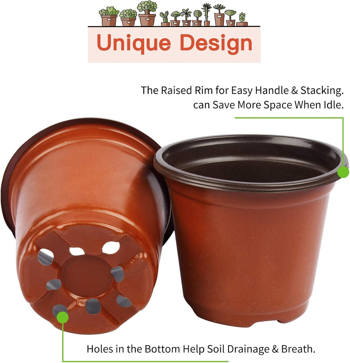 Hdeoops raised rim design provides easy grip.