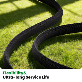 HDKing hose stores neatly with easy-roll design for compact spaces.