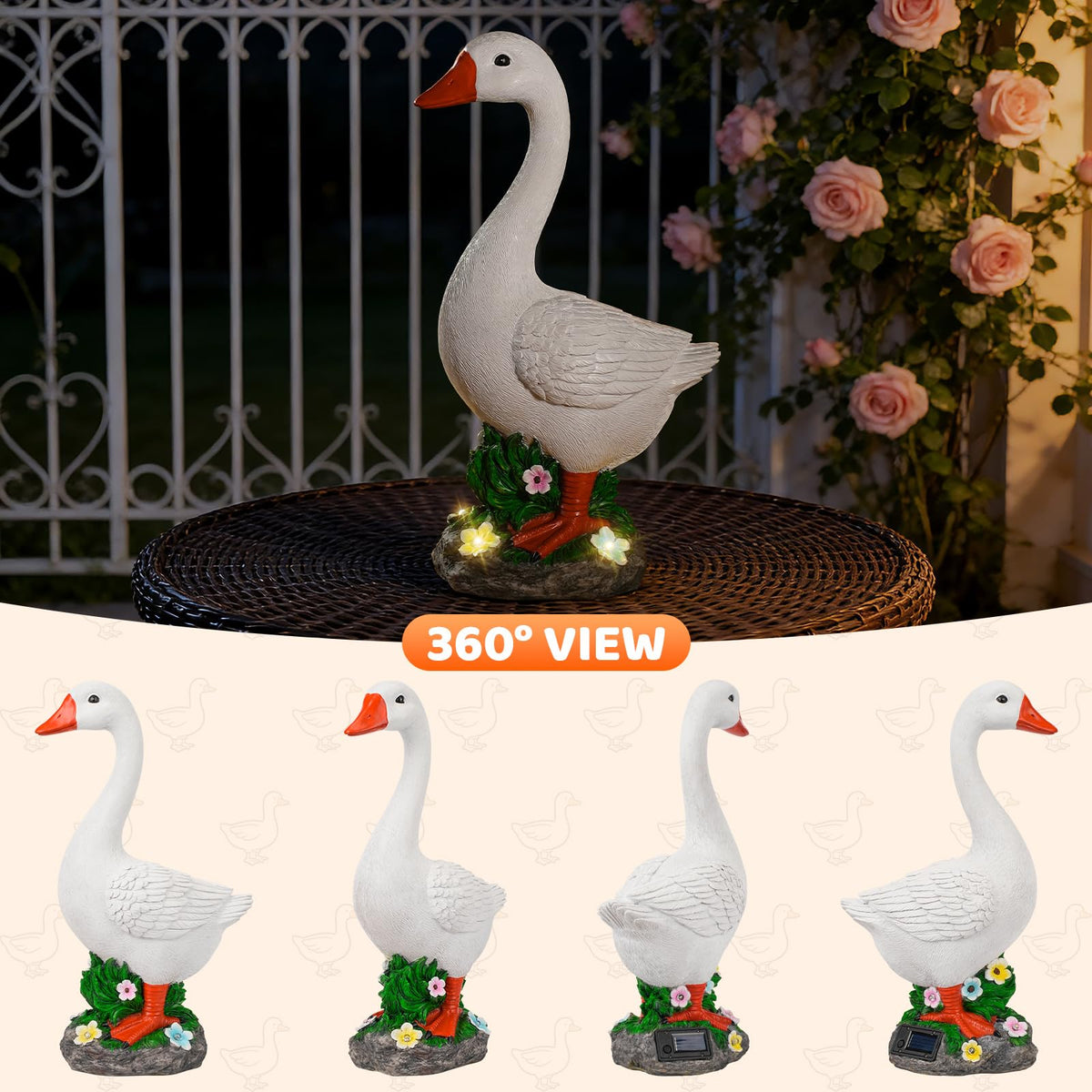 HDNICEZM 20-inch goose fits standard outfits for seasonal dress-ups