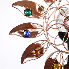 HDNICEZM solar-powered garden decor delivers day-night visual interest with energy-efficient lighting