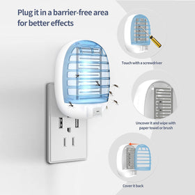 HDView indoor bug zapper offers easy cleaning after use with a quick wipe.