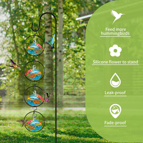 Headak Life glass feeder with rust-resistant iron rings for durable craftwork.