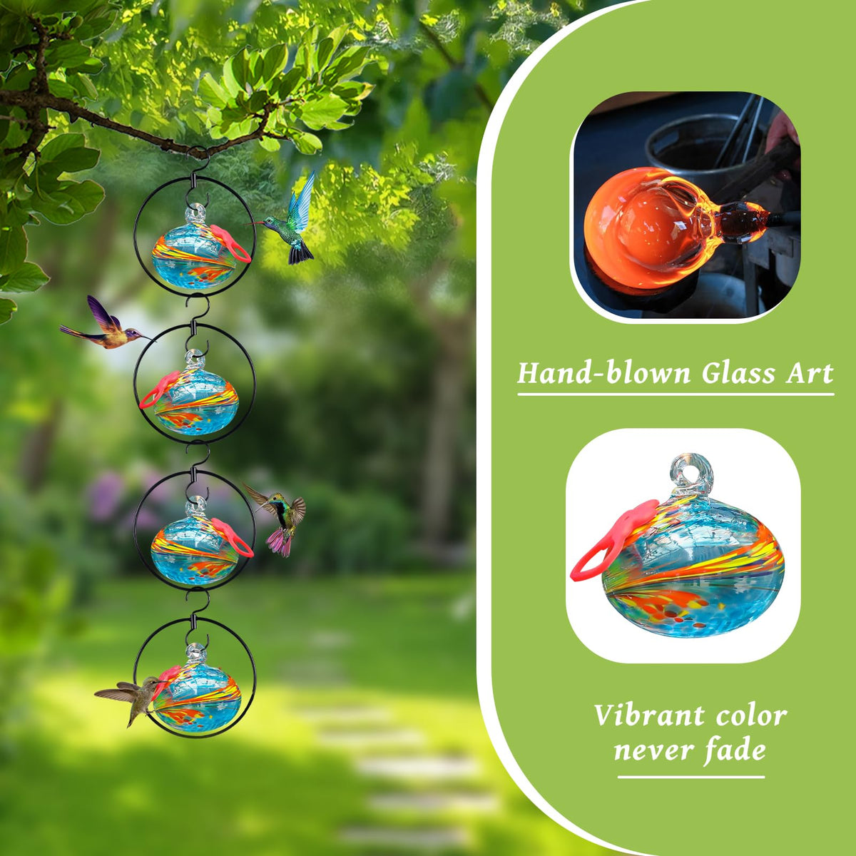 Headak Life anti-bee proof glass feeder for reduced nectar intrusion.