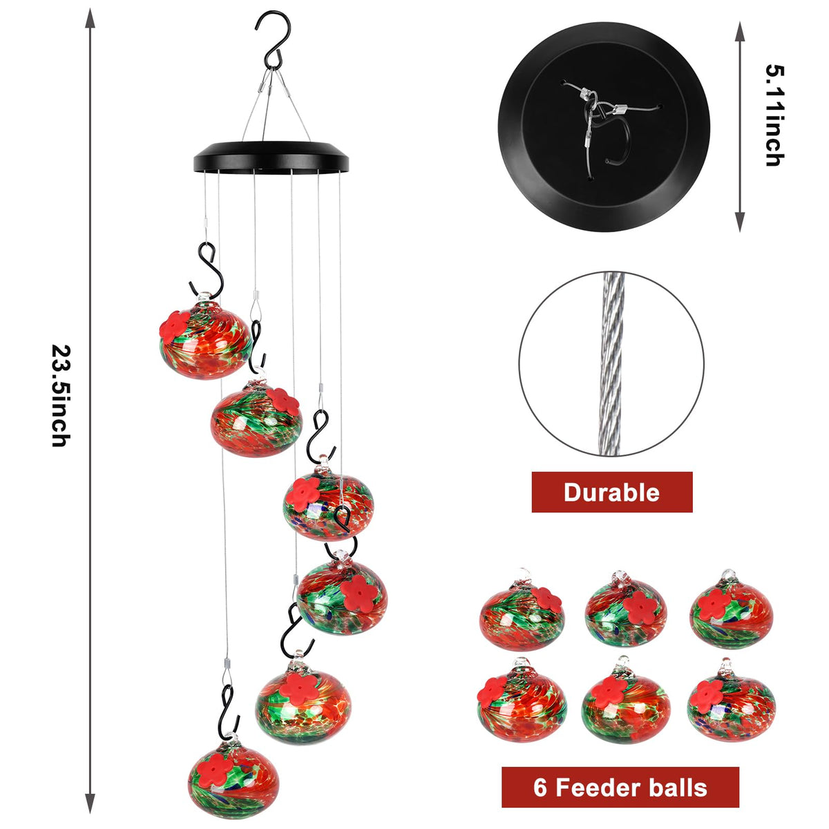 Headak Life garden decor wind chimes and feeder for patios