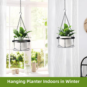 HEADAK LIFE hanging planter with feeder suits porches and balconies