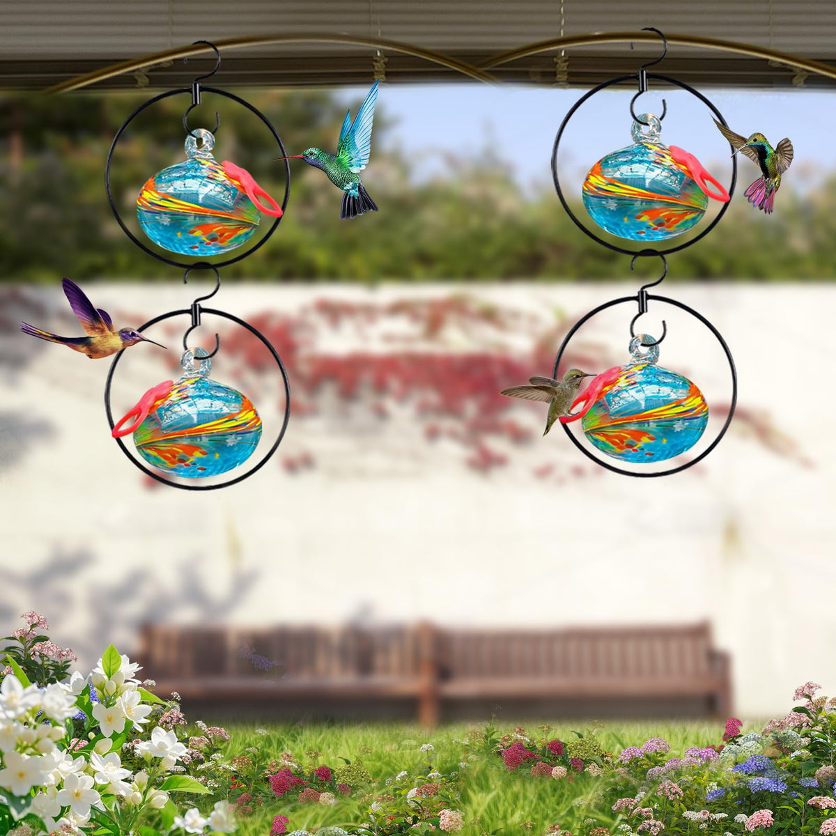 Headak Life blue feeder featuring rust-resistant rings for lasting use.