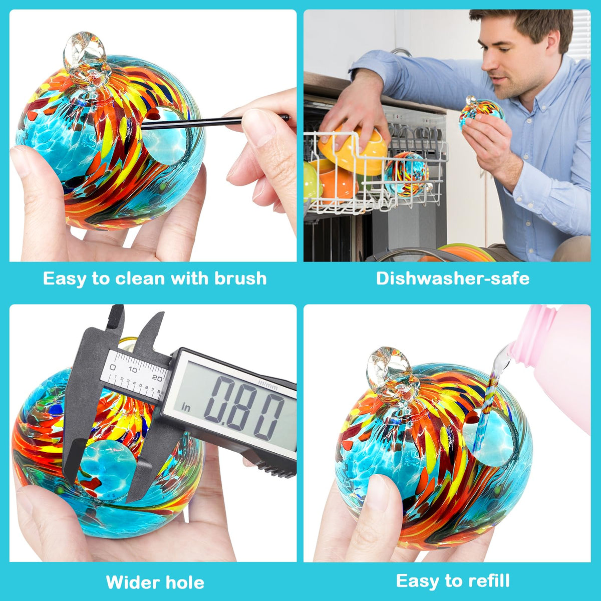Headak Life colorful hummingbird feeder enhances outdoor decor while inviting visits from birds.