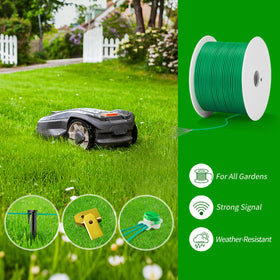 Headley Tools weatherproof boundary wire resists rain and frost for year-round outdoor use.