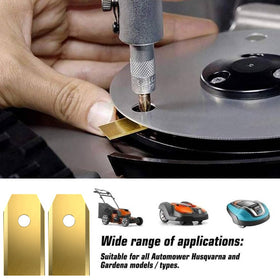 Headley Tools titanium-coating blade box showing protection and replacement value