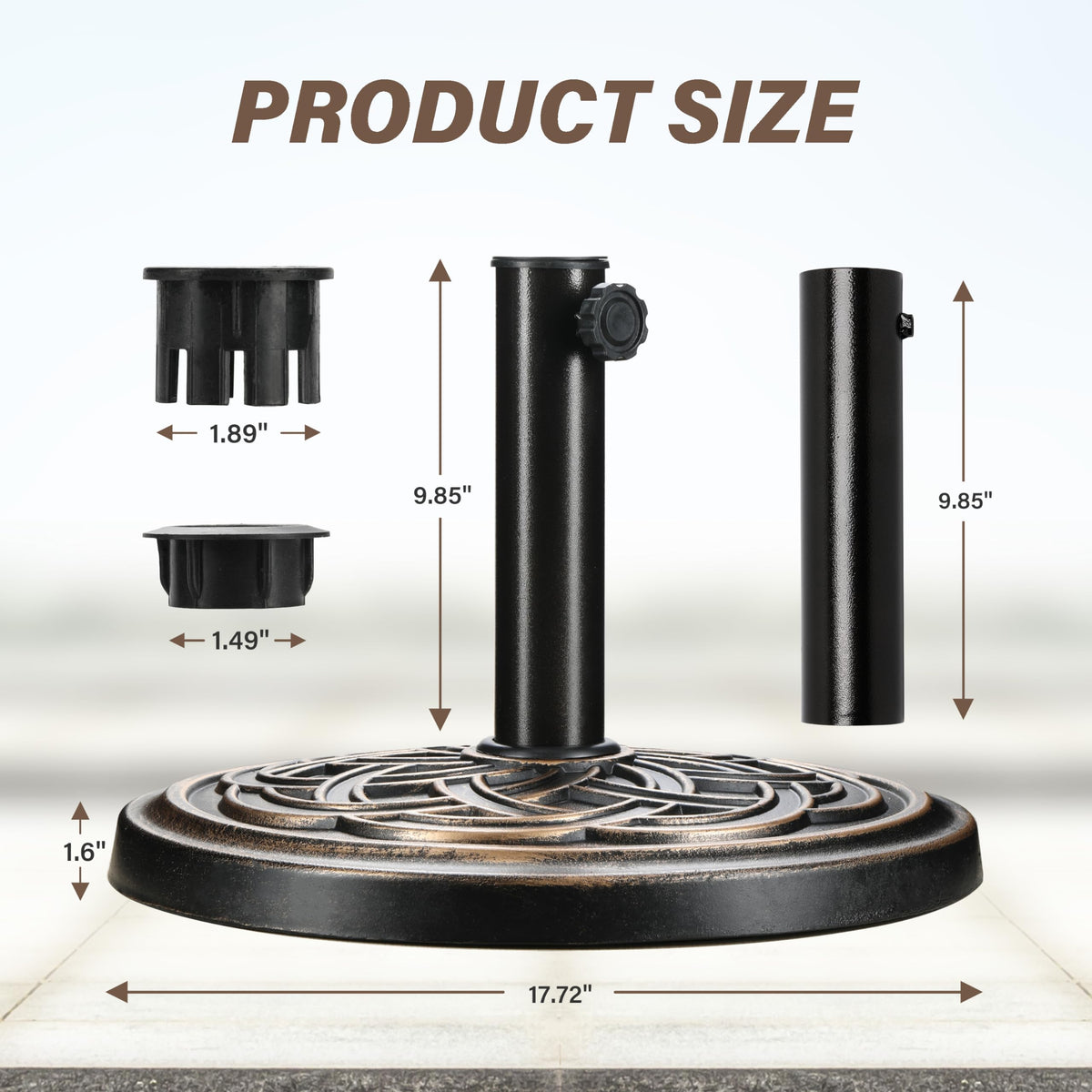 HealSmart heavy-duty base with simple assembly for quick setup.