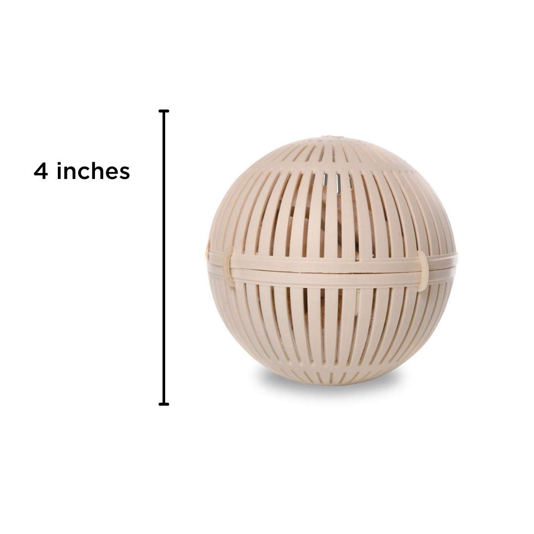 Healthy Ponds Aquasphere Pro sphere in pond environment promoting clarity.