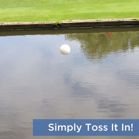 Healthy Ponds Aquasphere Pro packaging illustrating easy-to-use, mess-free pond care.