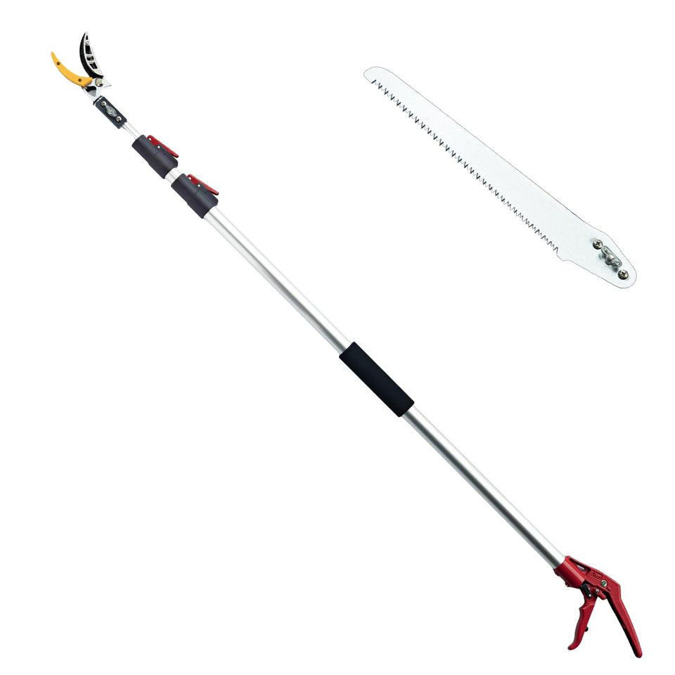 Heancare telescopic tree pruner extended reach for high branches
