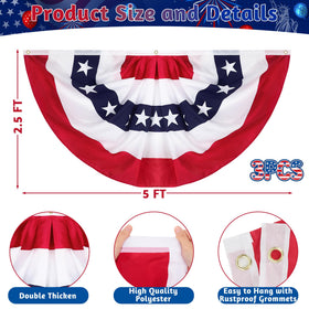 Heartome patriotic banner for porch and yard celebrations outdoors.