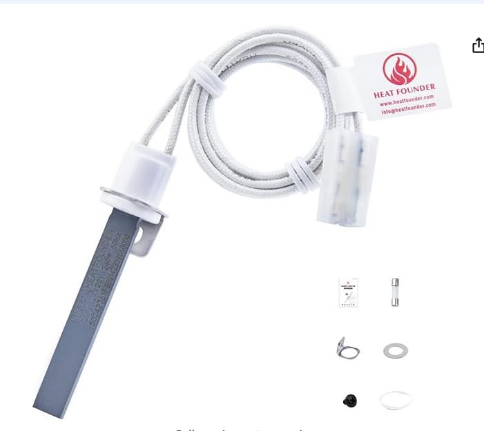 Heatfounder 90s ignition time hot rod igniter starts pellet grills quickly