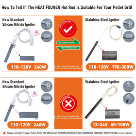Heatfounder silicon nitride ceramic igniter close-up highlighting durable high-temperature design