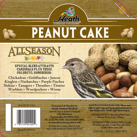 Heath Outdoor Products DD5-12 suet peanut cake block delivering high-energy nourishment for songbirds