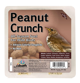 Heath Outdoor DD-18 Peanut Crunch Suet Cake packaging ready for year-round feeding.