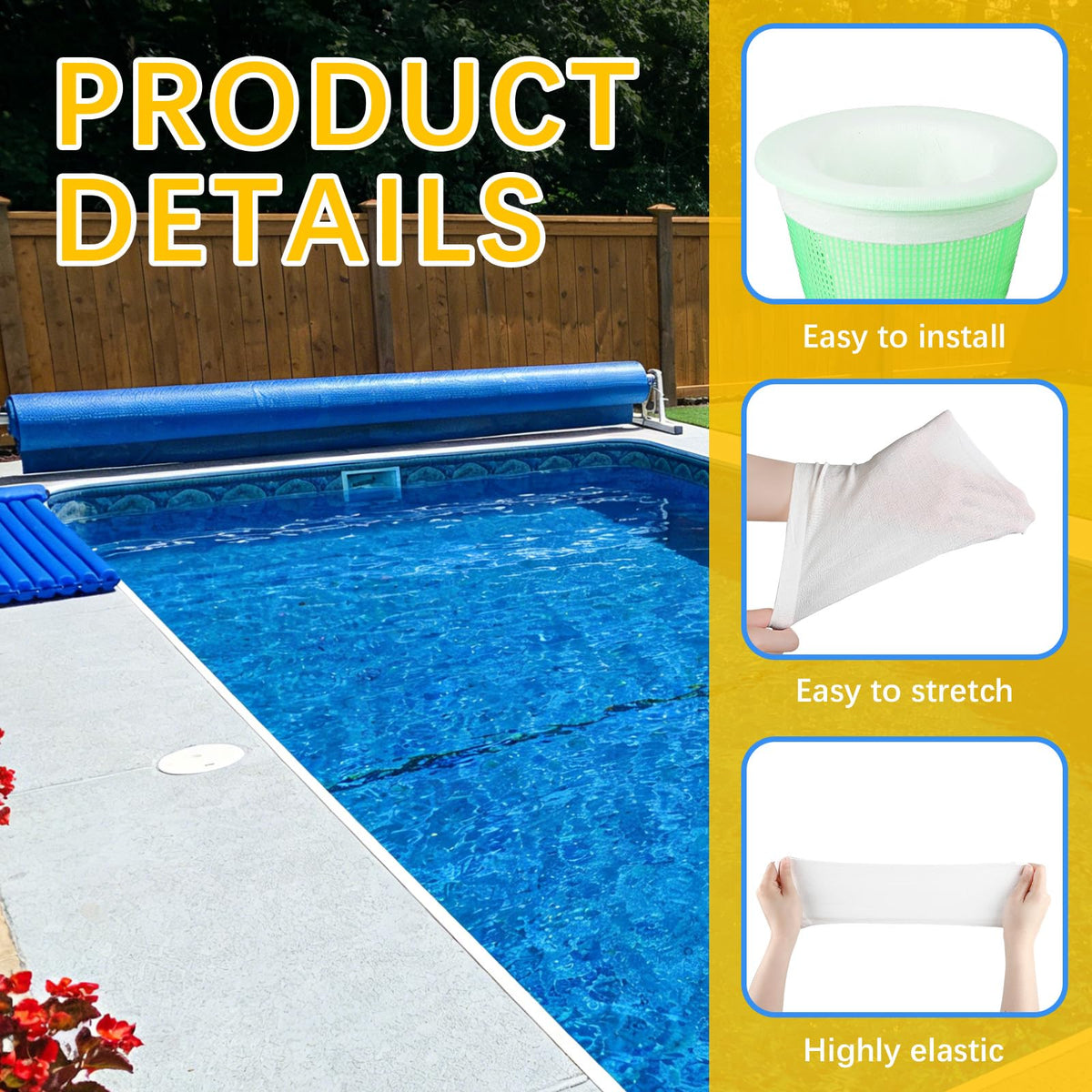 HeatPure high-performance nylon material offers durable filtration without reducing water flow.