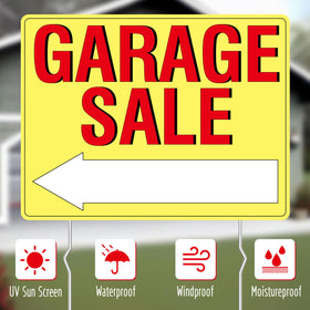 Hebayy bright yellow sign enhances visibility in daylight and traffic.
