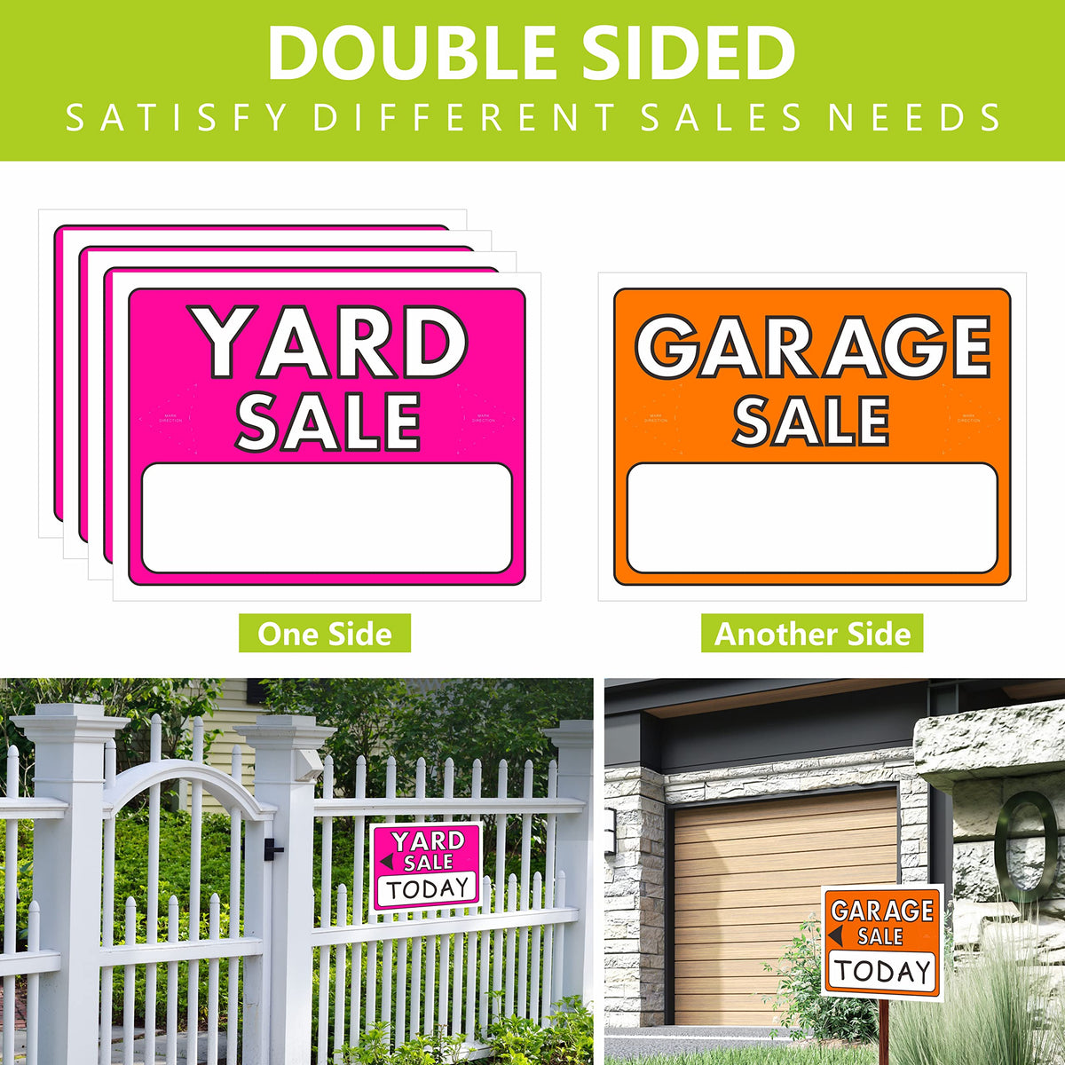 Hebayy DIY-ready signs provide an empty zone for date and price.