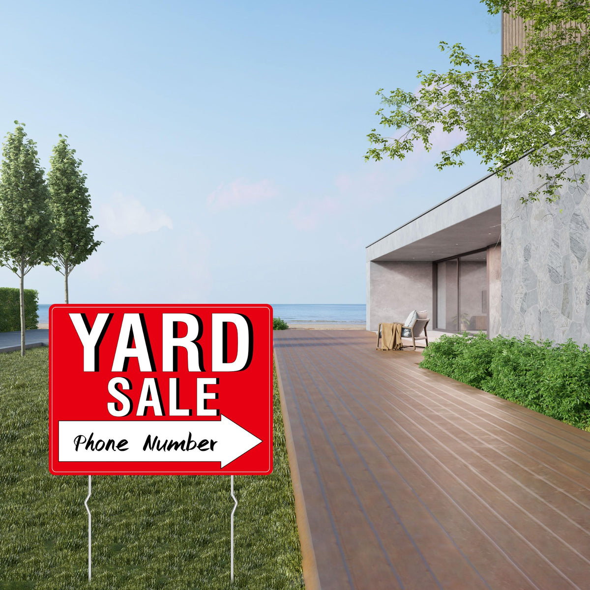 Hebayy large arrows guide shoppers to your sale clearly.