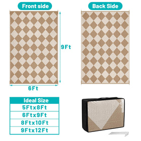 HEBE reversible rug two sides, easy to switch looks for different moods.
