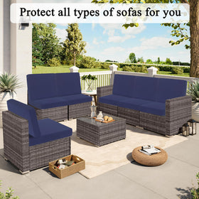 HEBE RUGS stretch patio cushion covers 12pc size range fits cushions 19-26 inches