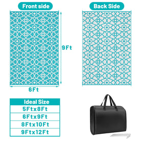 HEBE camping mat with carrying bag ready for travel and camping