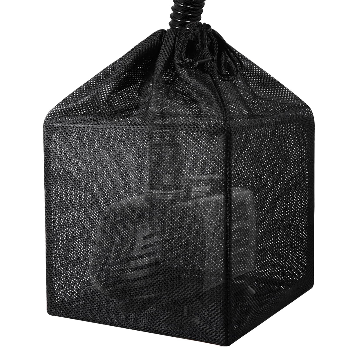 Hecaty black media bag enables efficient water flow with reduced clogging.