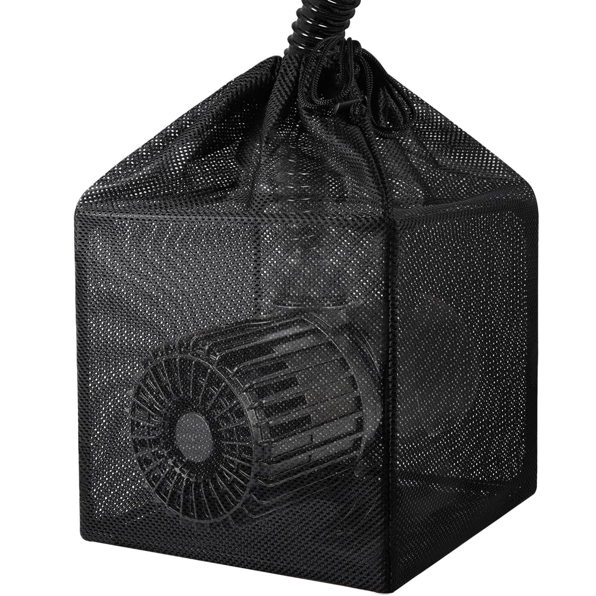 Hecaty pond filter bag with frame inside supports open structure for better flow