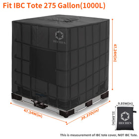 HECHEN IBC tote cover side zipper enables quick removal