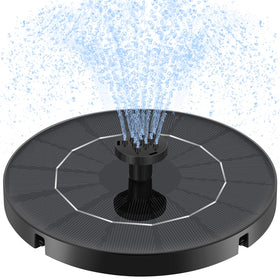 HEDETM 3.5W solar panel powering efficient fountain in sun.