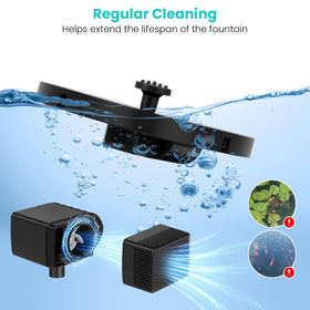 HEDETM easy-start in direct sunlight for quick fountain action.