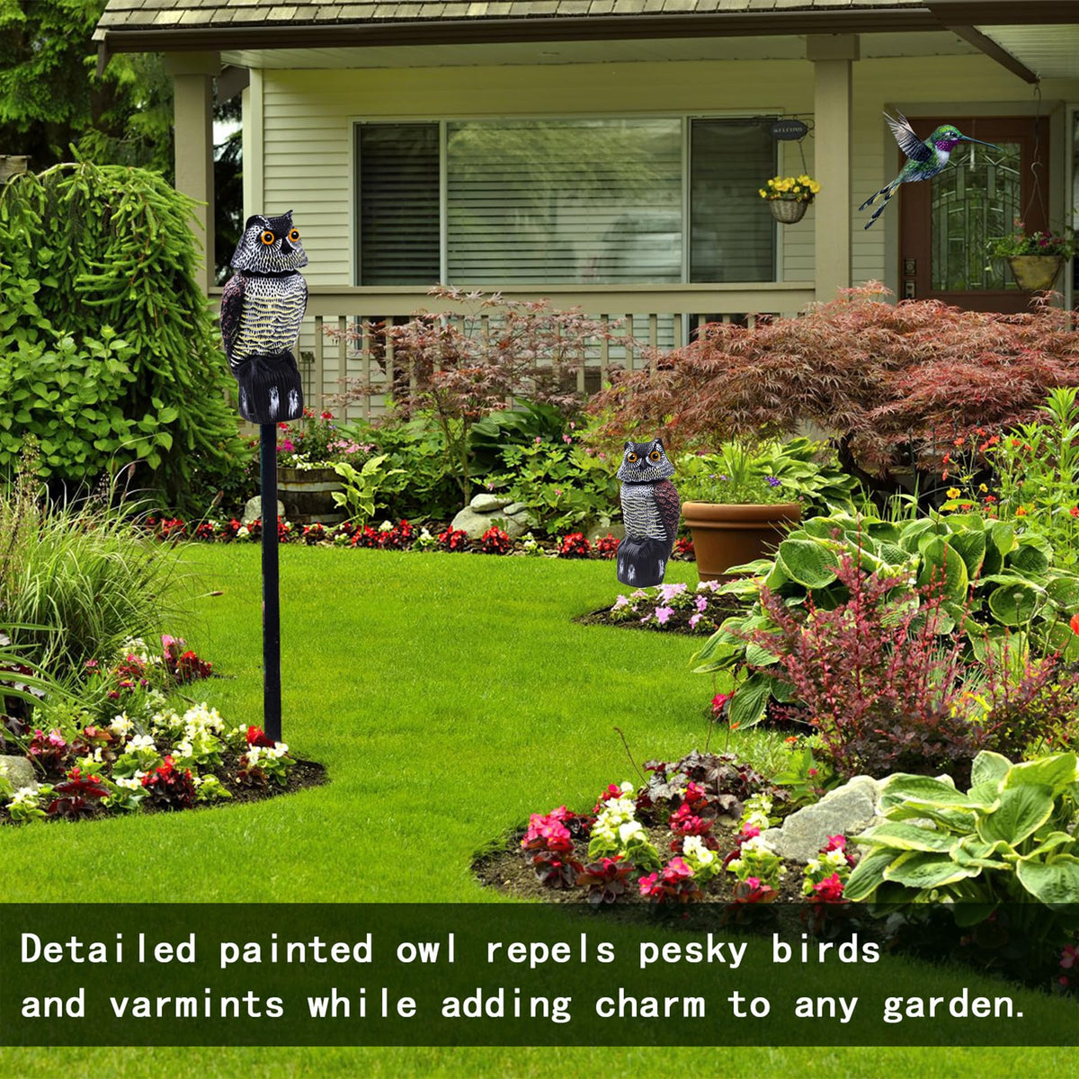 Hedoc decoy base anchor ensures stable garden installation.
