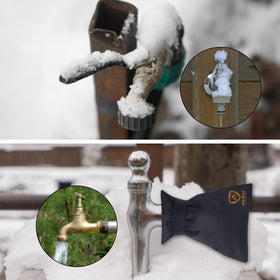 Hedoc Pro cover shielding faucet from sun and rust in summer