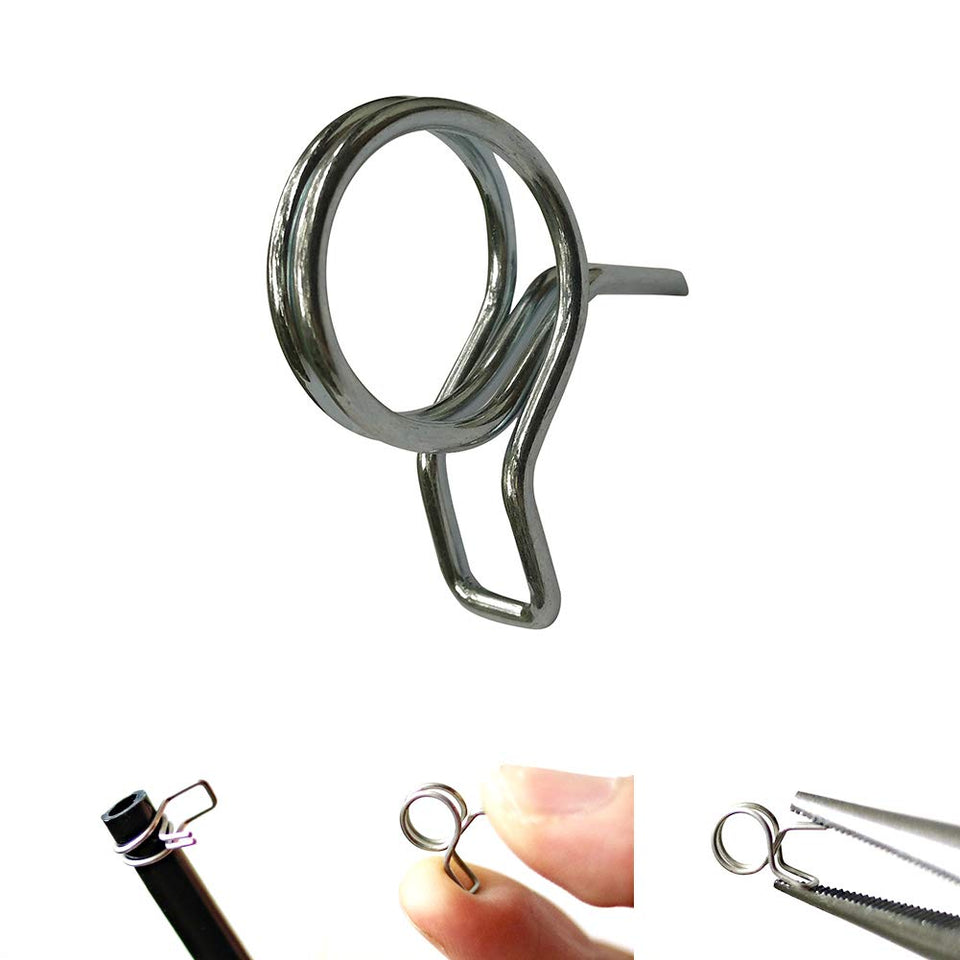 Heeqinn 1/4 inch hose clamp close-up showing durable stainless steel.
