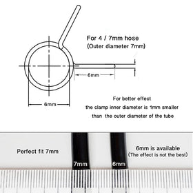 Heeqinn 1/4 inch hose clamp installation view demonstrates easy setup.